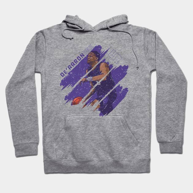 De'Aaron Fox Sacramento Stripes Hoodie by ClarityMacaws